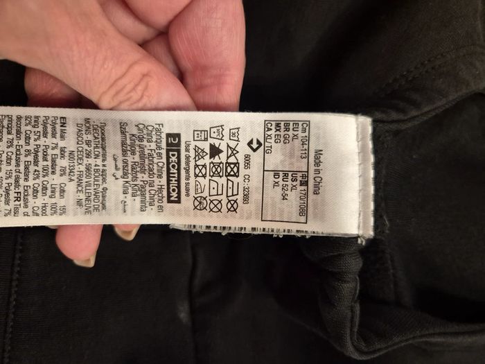 Veste de sport zippée polaire Décathlon taille XL - photo numéro 4