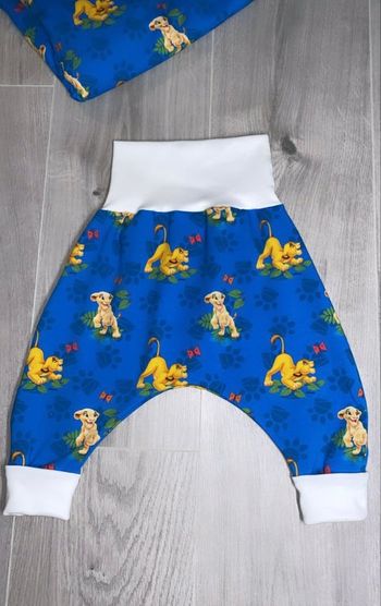 Pantalon évolutif 18/24 mois roi lion fait main