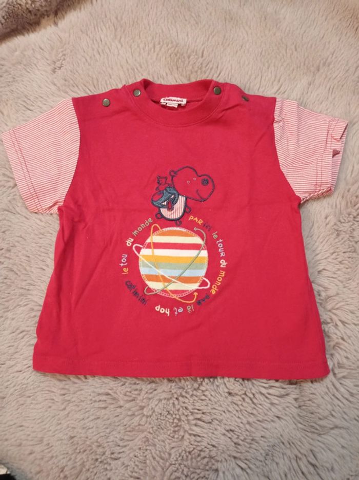 T-shirt rouge Catimini 12 mois