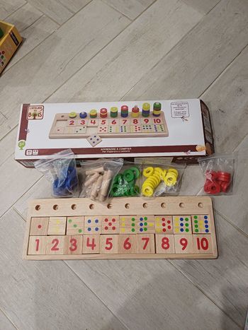 Jeu en bois apprendre à compter