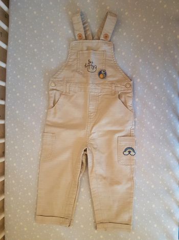 Salopette beige petit 23 mois