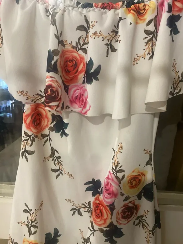 Robe fleurie ceintree taille unique - photo numéro 3