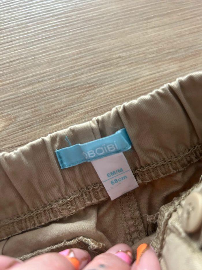 Pantalon en toile beige Gemo - photo numéro 3