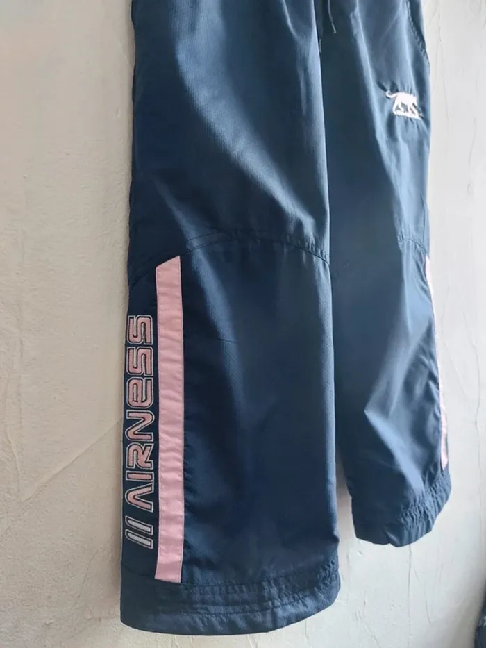 Pantalon Airness Mi-long Bleu et Rose Taille S - photo numéro 5