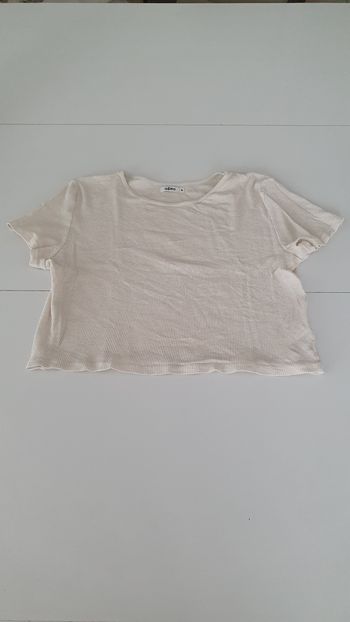 T shirt court beige en S
