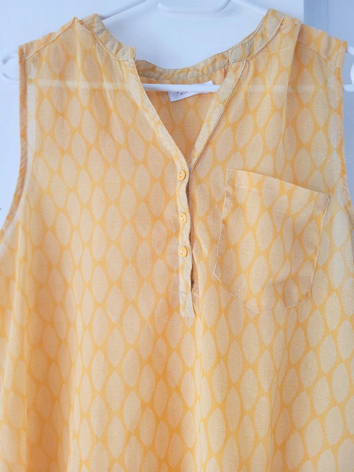 Débardeur Transparent Jaune Femme Women by Gémo – Taille 44 – Très Bon État - photo numéro 2