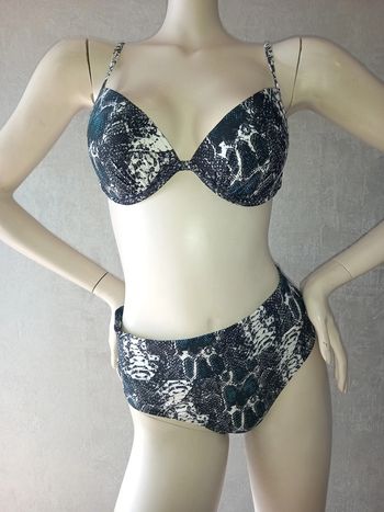 maillot de bain 2 pièces motifs python sun glow taille 42