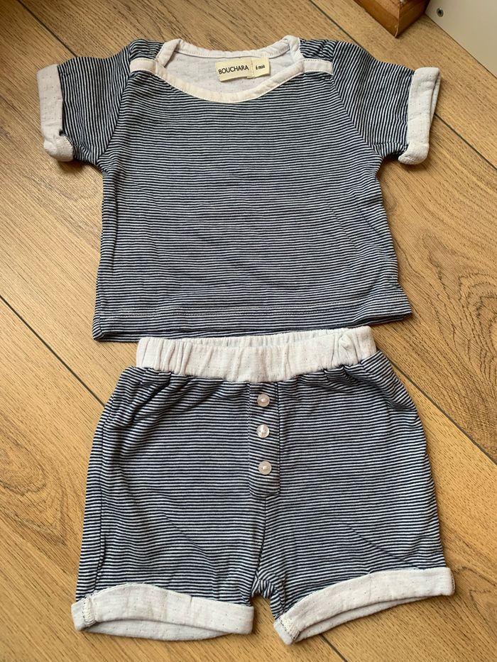 Ensemble rayé été garçon