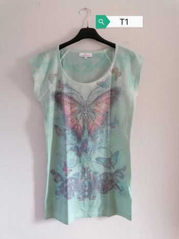 Tee-shirt papillon Jacqueline Riu T1