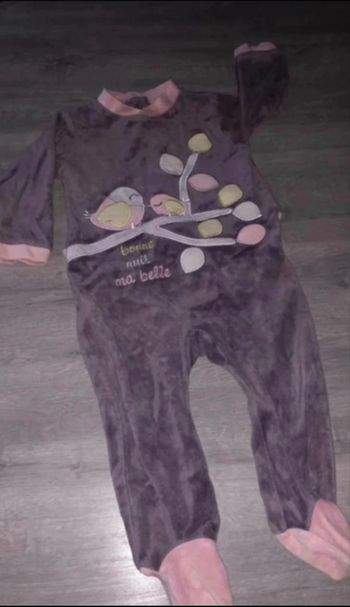 Pyjama polaire oiseaux 12/18 mois