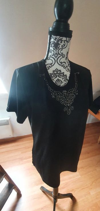 Maillot fluide avec strass