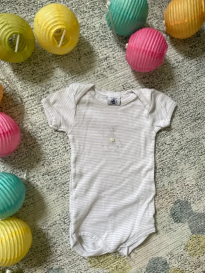 Body rayé beige petit bateau