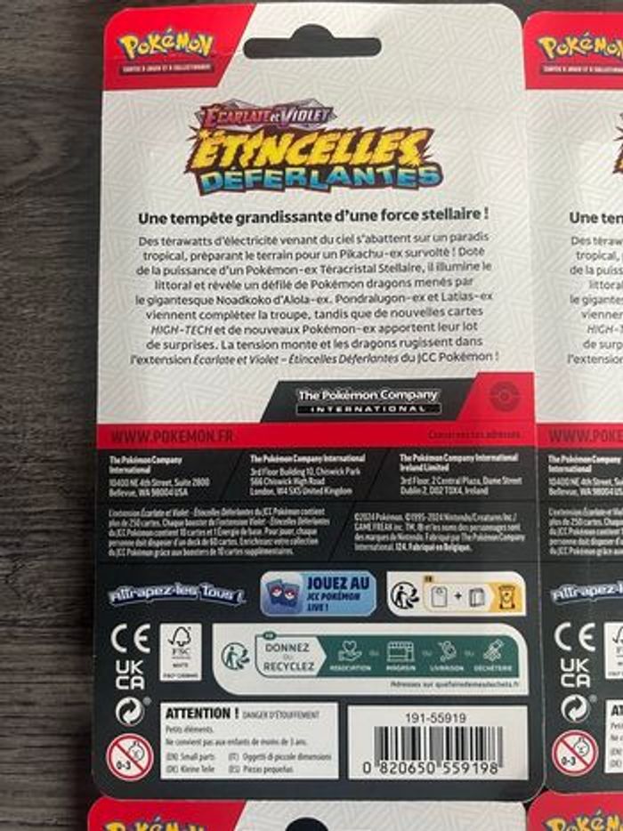 Lot de 10 boosters étincelles déferlantes sous blister - photo numéro 8