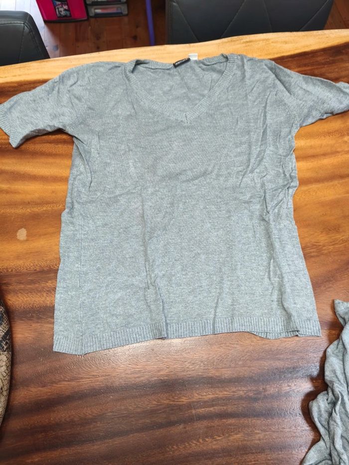 Lot haut manches courtes+ gilet