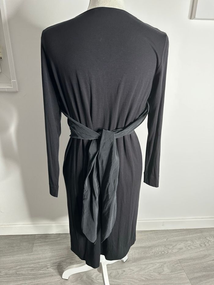 Robe noire et grise en soie Cos T36 S - photo numéro 2