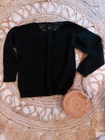 Pull noir oversize Ichi