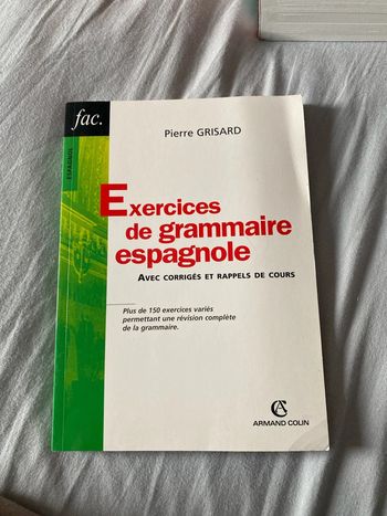 Exercices de grammaire espagnole