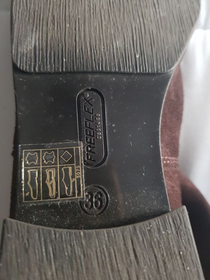 Magnifique bottes en cuir et nubuck marron pointure 36 André - photo numéro 5