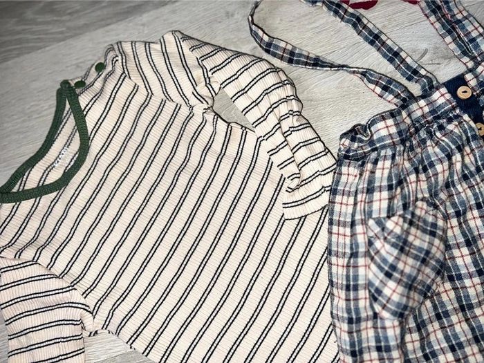 Ensemble Zara kiabi 12 - 18 24 mois jupe à bretelles Bodie - photo numéro 4