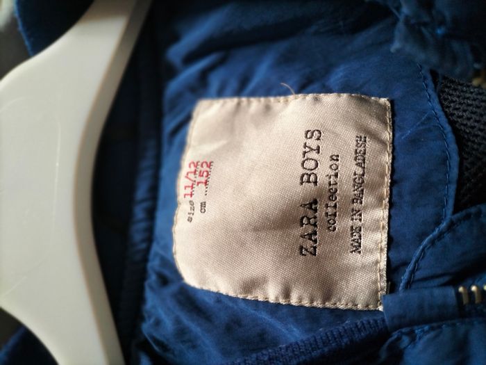 Blouson demi saison bleu  Zara taille 11-12 ans - photo numéro 2
