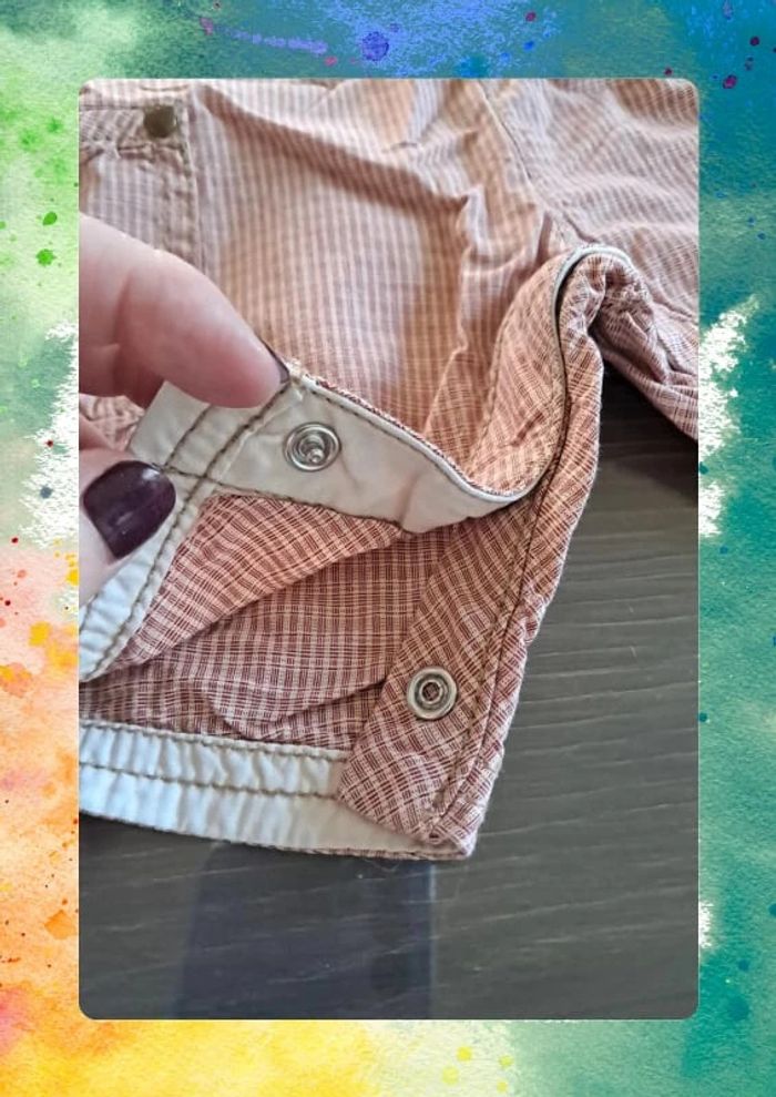 Salopette courte bébé - 9 mois - Sergent Major - photo numéro 3