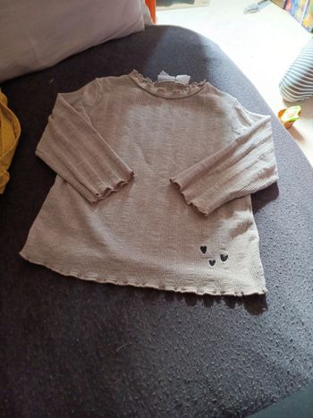 Tee-shirt  2 3 ans zara nom sur l'étiquette