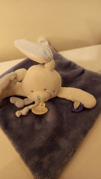Doudou baby nat bleu