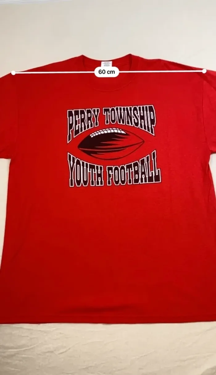 T-shirt Perry Township Youth Football – Rouge – Taille XL – USA - photo numéro 6