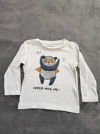 Tee-shirt 3 ans (92cm) super héros ours 🐻