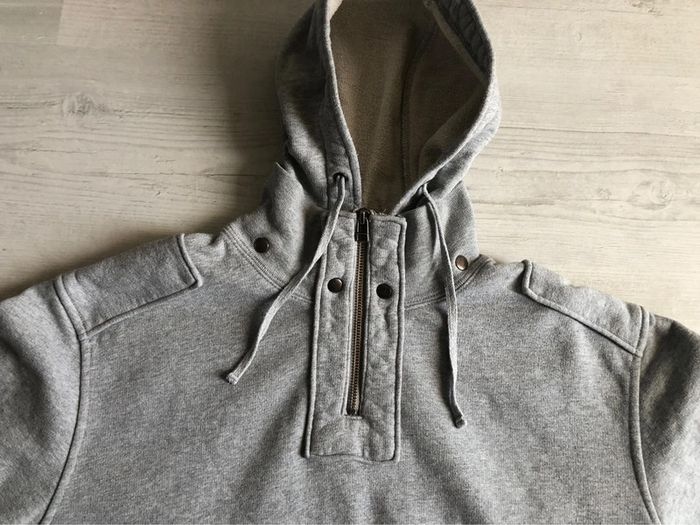 Sweat-shirt gris clair à capuche avec poches « harris wilson » T L - photo numéro 5