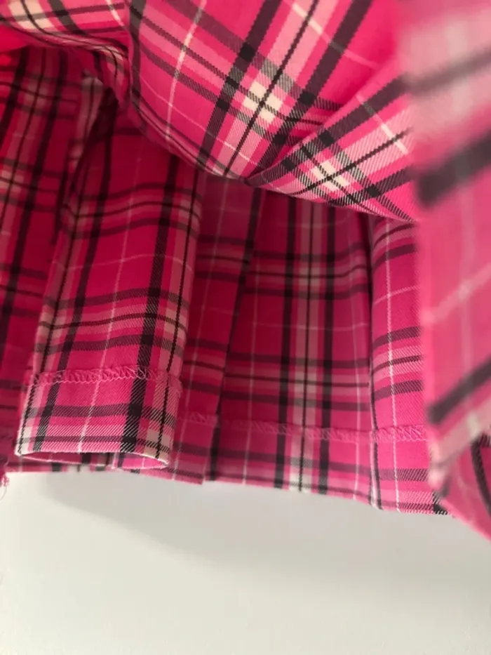 👗Jupe fille - 7 ans H&M- 128 cm - bon état - rose à carreaux - photo numéro 7