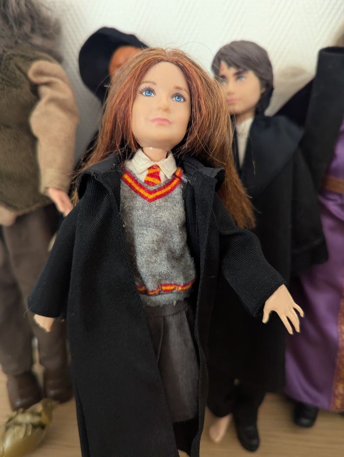 Lot de poupées harry Potter, hermione, Ron, Hagrid, Dumbledore, prof Mac Gonagall et Rogue - photo numéro 3