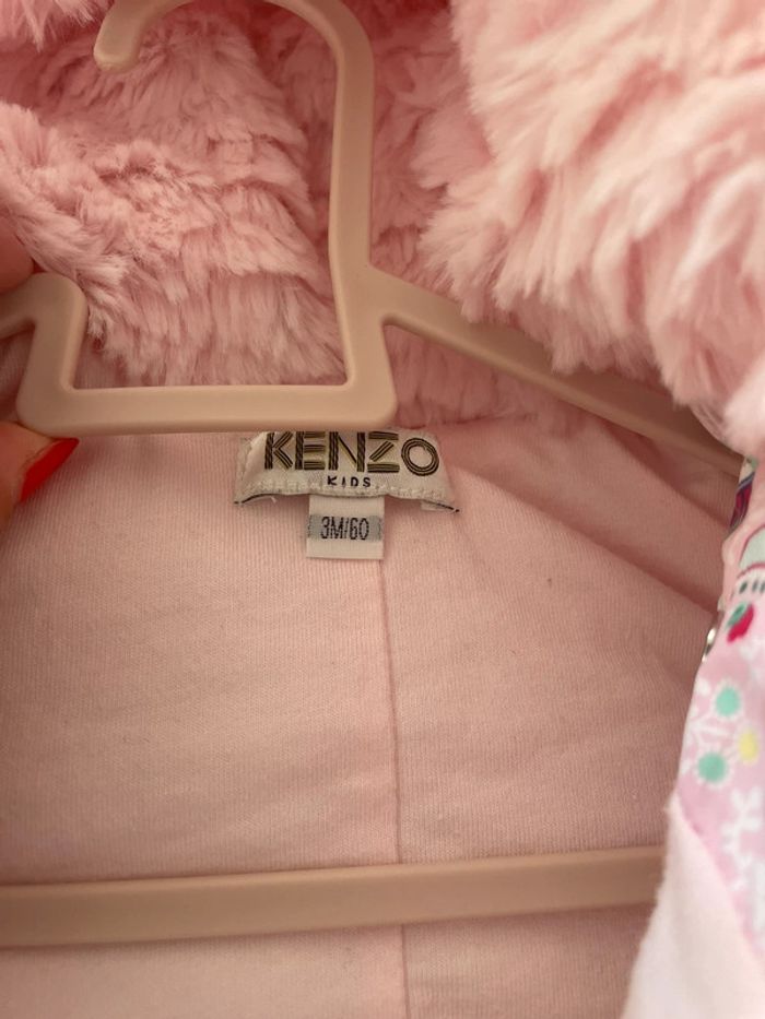 Combi pilote bébé Kenzo 3 mois rose - photo numéro 4