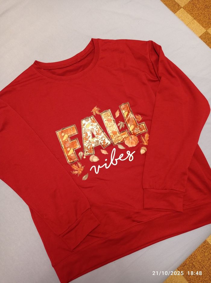 Sweatshirt Automne femme taille M 🍁🍂 - photo numéro 3