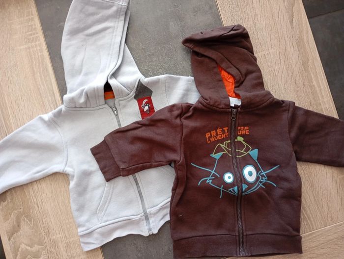 Deux vestes zippés