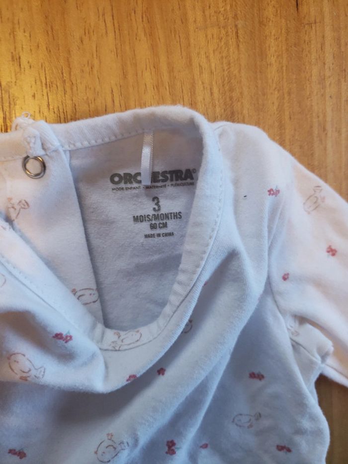 Ensemble salopette et haut manches longues 3 mois orchestra - photo numéro 6