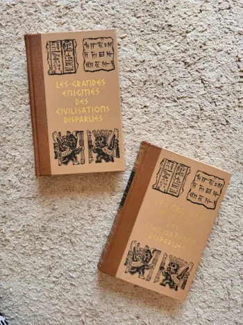 Lot de 2 livres Les grandes énigmes des civilisations disparues - 1974