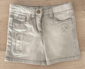Short en jean noir délavé tape à l’œil 2 ans 24 mois