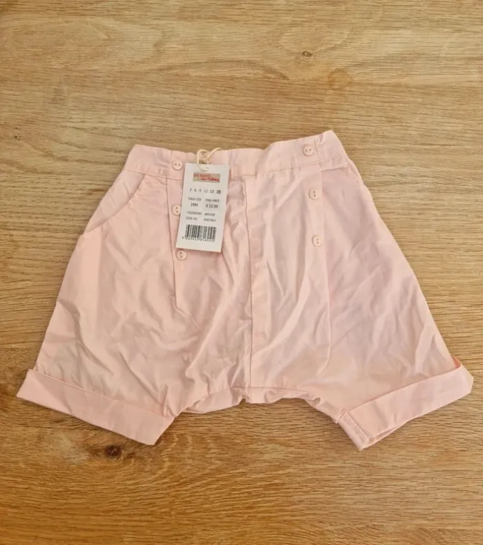 Short rose pale neuf