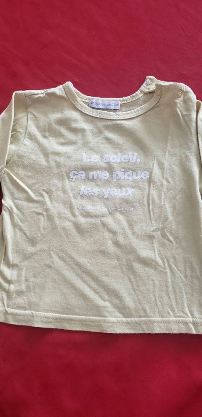 Lot se sweat-shirts manches longues T 12 mois - photo numéro 2