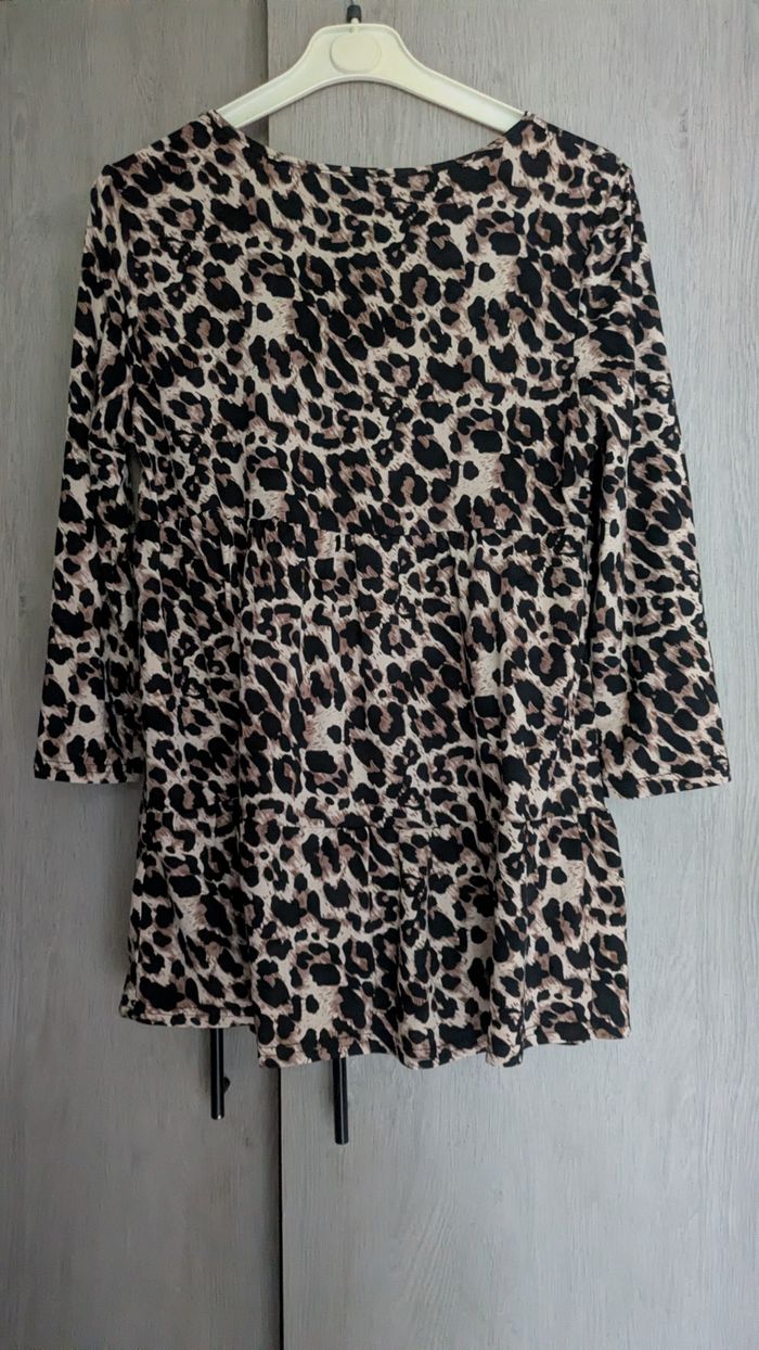 Robe imprimé léopard EMERY ROSE – Taille L - photo numéro 3