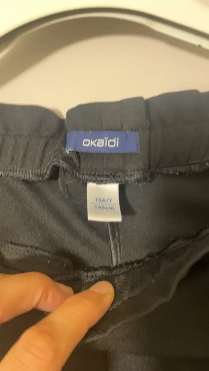Pantalon fluide noir Okaïdi – Taille 10 ans - photo numéro 3
