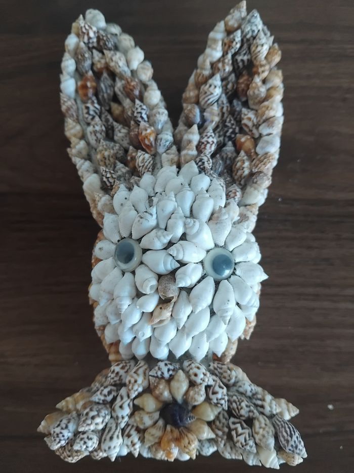 Décoration en coquillage forme lapin - photo numéro 7
