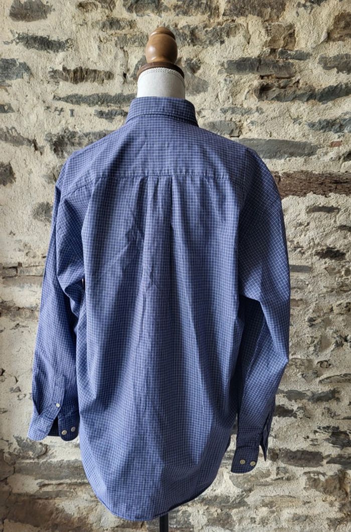 Chemise à petits carreaux bleu blanc Springfield Taille M/3 - photo numéro 3