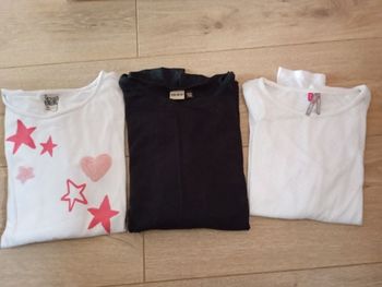 Lot de 3 tee shirts manches longues