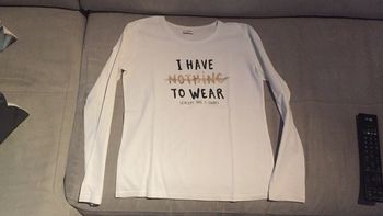 Teeshirt écru folle T14 ans Tape à l’œil