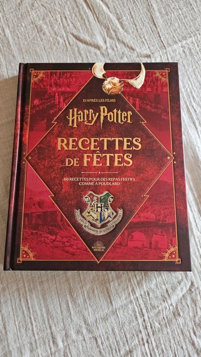 Livre Harry Potter recettes de fêtes