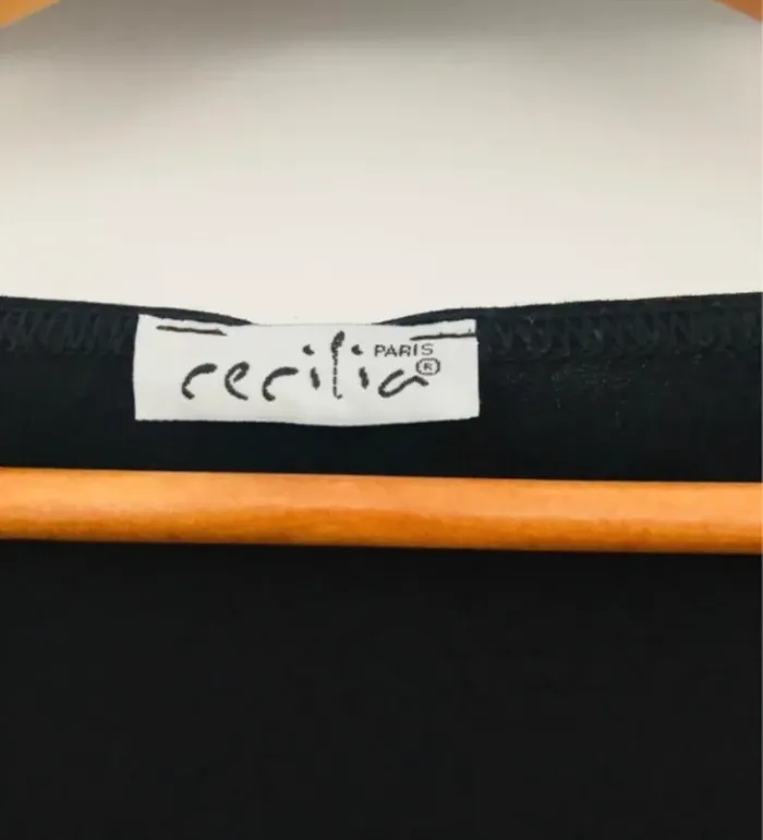 Pull léger noir Cécilia taille S Y2K vintage rétro - photo numéro 4
