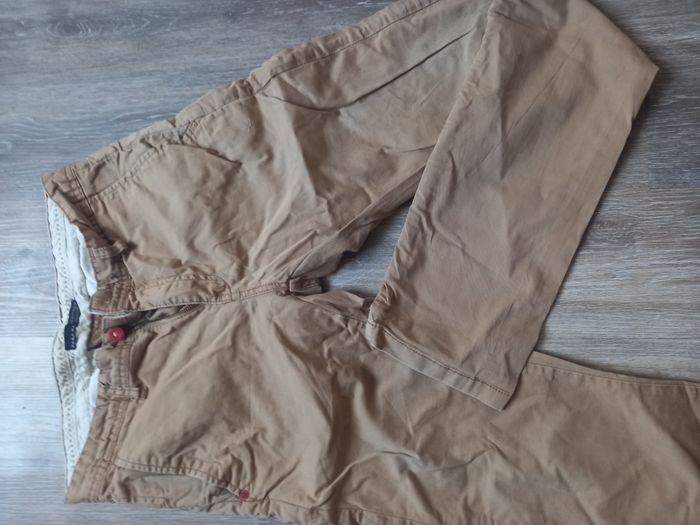 Pantalon chino homme zara man 38 beige - photo numéro 2
