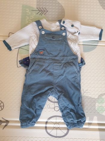 Ensemble salopette pull